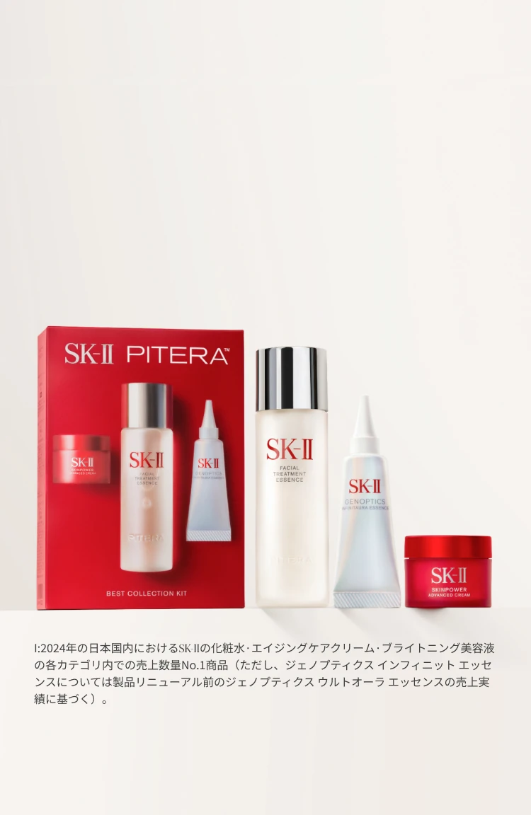 SK-IIのNo.1Iを1箱に詰め 込んだトライアルセット